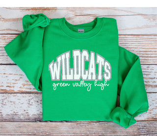 varsity letters  trendy  trending  team spirit  sweatshirt  spirit wear  silver glitter  Shimmer Glitter  screenprinted  screen printed  school spirit  school mascot  popular  pick your color  peachy keen prints  Mascots  Mascot  graphic tshirt  graphic tee  graphic t-shirt  gold glitter  glittery  glitter  cute  customize  custom school spirit  comfort colors