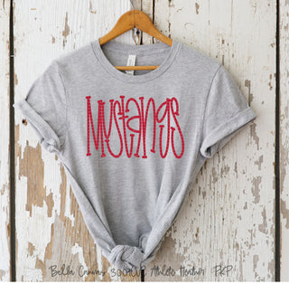 trendy  trending  team spirit  sweatshirt  spirit wear  screenprinted  screen printed  school spirit  school mascot  popular  pick your color  peachy keen prints  Mustangs  Mascots  Mascot  graphic tee  cute  customize  comfort colors