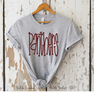 trendy  trending  team spirit  sweatshirt  spirit wear  screenprinted  screen printed  school spirit  school mascot  popular  pick your color  peachy keen prints  Panthers  Mascots  Mascot  graphic tee  cute  customize  comfort colors