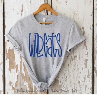 Wildcats  trendy  trending  team spirit  sweatshirt  spirit wear  screenprinted  screen printed  school spirit  school mascot  popular  pick your color  peachy keen prints  Mascots  Mascot  graphic tee  cute  customize  comfort colors