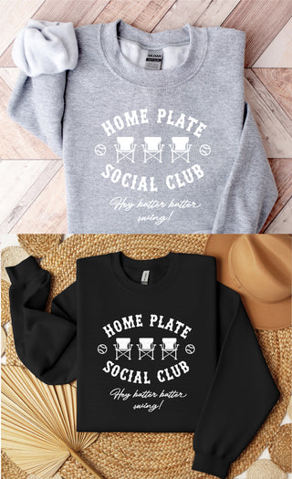 Home Plate Social Club  - Sweatshirt Option