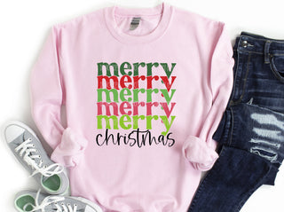 Christmas, christmas colors, colorful, cute, Green, Happy Holidays, high heat, Merry and Bright, Merry Christmas, merry stacked wording, peachy keen prints, Phrase, Phrases, pink, popular, Popular Christmas, ready to press, red, Retro, Saying, Sayings, DTF, DTF Transfer, DTF, DTF Design, DTF Transfer, Transfer, trending