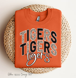 WHOLESALE ONLY - Faux Leopard Applique - School Spirit - Short Sleeve - Graphic Tee