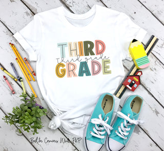 Third Grade - 3rd Grade - BOHO Colors - HIGH HEAT