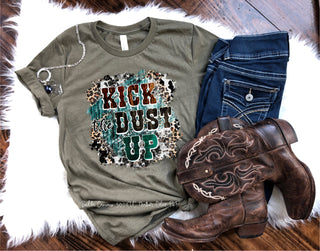 Western Leopard and Cow Print - Kick Up Dust - DTF Transfer