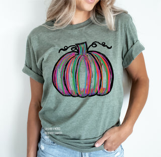 Multi-Colored Pumpkin - DTF Transfer