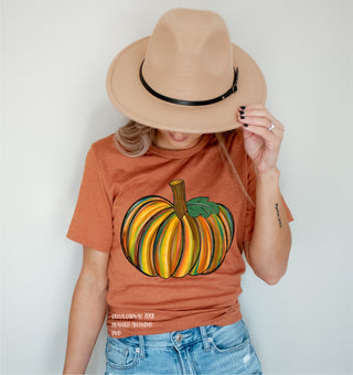 Watercolor Pumpkin - DTF Transfer