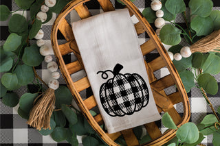 Simply Plaid Pumpkin - Infant/Tea Towel Size