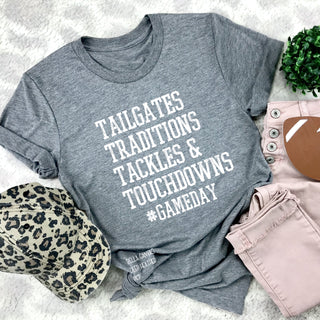 Women  White  traditions  touchdowns  team spirit  tailgates  tackles  Screen Printed Transfer  Screen Printed Design  Screen Printed  Screen Print Transfer  school spirit  Sayings  Saying  ready to press  Phrases  Phrase  peachy keen prints  Men's screen print transfer  Men's  Game Day Vibes  Game Day  Football  cute  Baseball  #gameday
