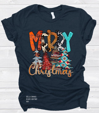 Aztec, Christmas, colorful, cow print, cute, hand drawn, Happy Holidays, high heat, Merry Christmas, peachy keen prints, Phrase, Phrases, ready to press, Saying, Sayings, DTF, DTF Design, DTF Transfer, DTF, DTF Design, DTF Transfer, southwest, teal, Transfer, Tree, turquoise, western